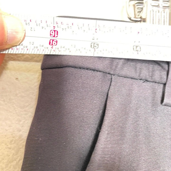 Luluemon 32 Mens Black Dark Wash Low Rise Flat Front Straight Leg Chino Pants - Picture 8 of 11